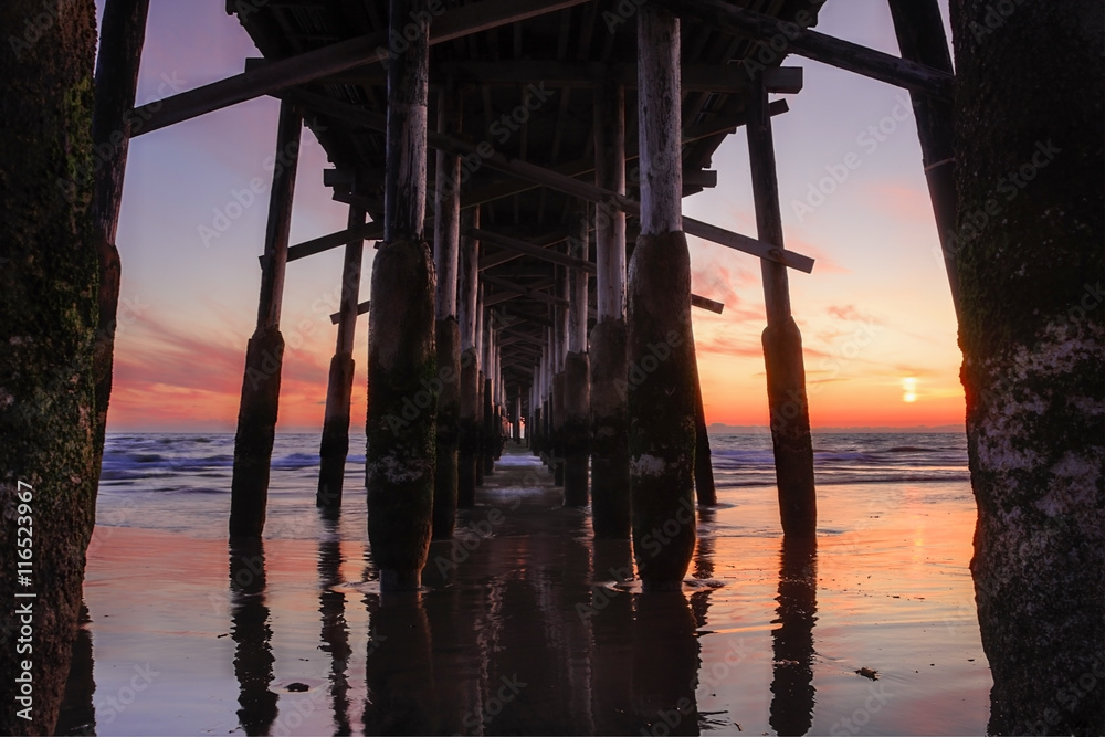 Pier sunset