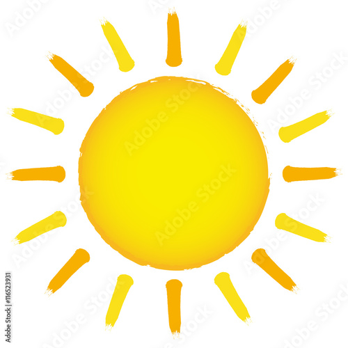 Handgemalte Sonne