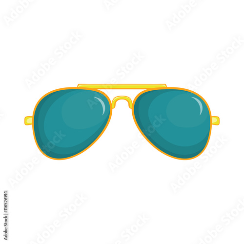 Glasses icon in cartoon style isolated on white background. Accessories symbol
