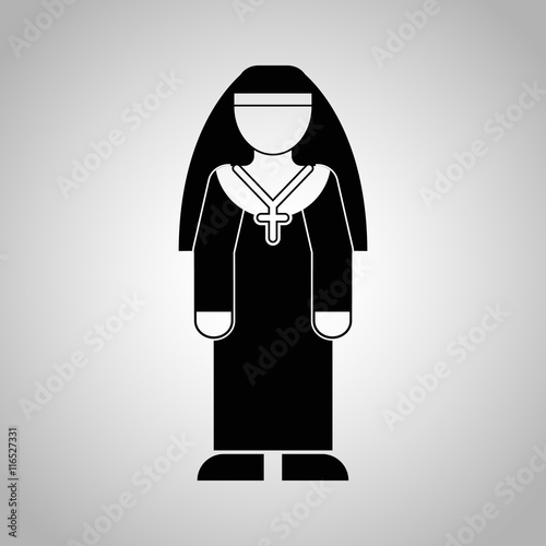 Christian nun icon