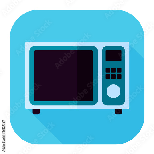 microwave flat icon