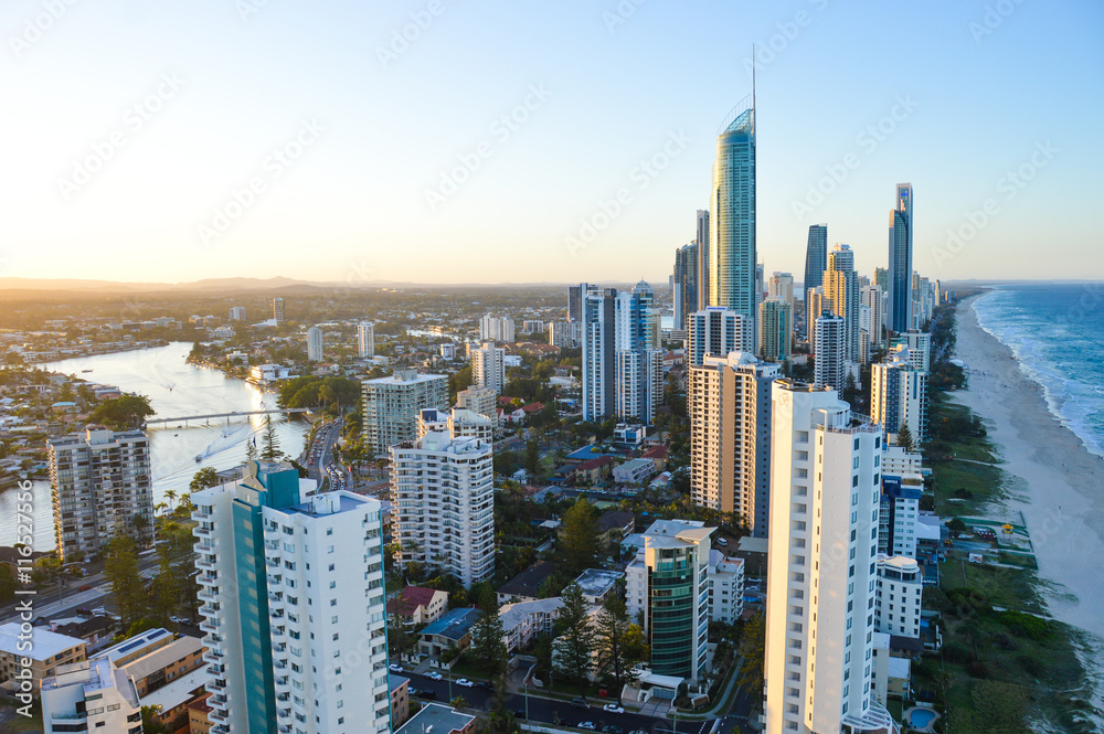 Obraz premium Gold Coast skyline