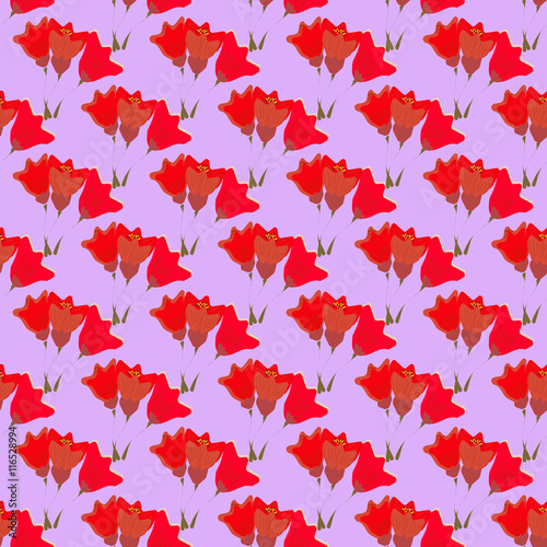 Seamless flower pattern. Vector illustration