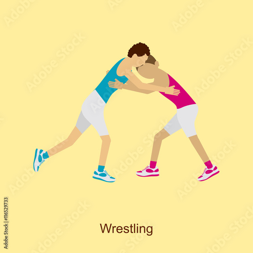 Sport people activities Wrestling