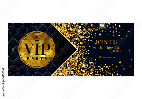 VIP invitation card premium design template.