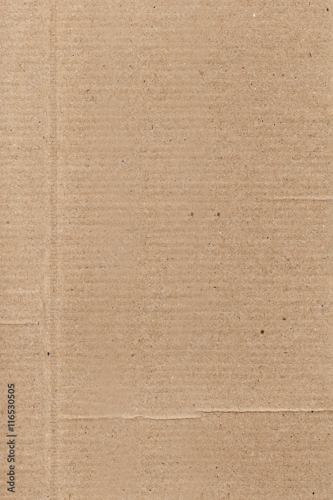 Fototapeta premium Brown flat plane paper background with gray stripe column line, sepia banner