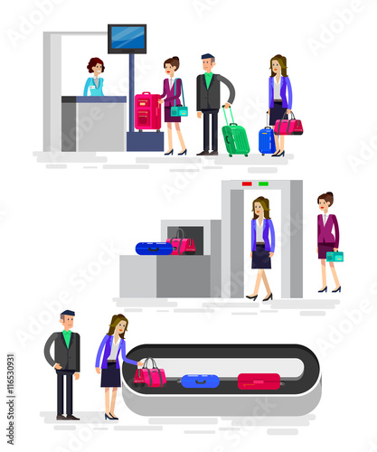 People in airport