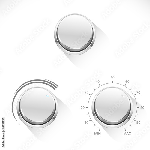 Control knobs - chrome