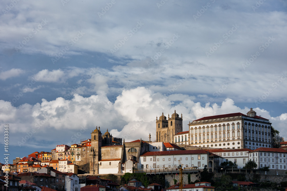 Old Town of Porto City Skyline in Portugal