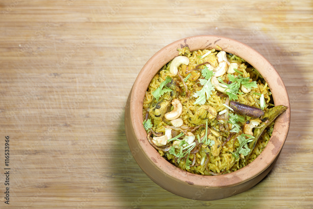 Spicy Chicken Biryani in Clay Pot Spicy Chicken Biryani in Clay Pot