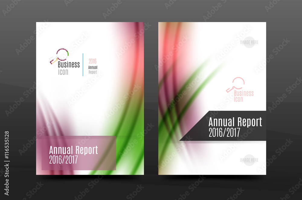 Fototapeta premium A4 size annual report business flyer cover