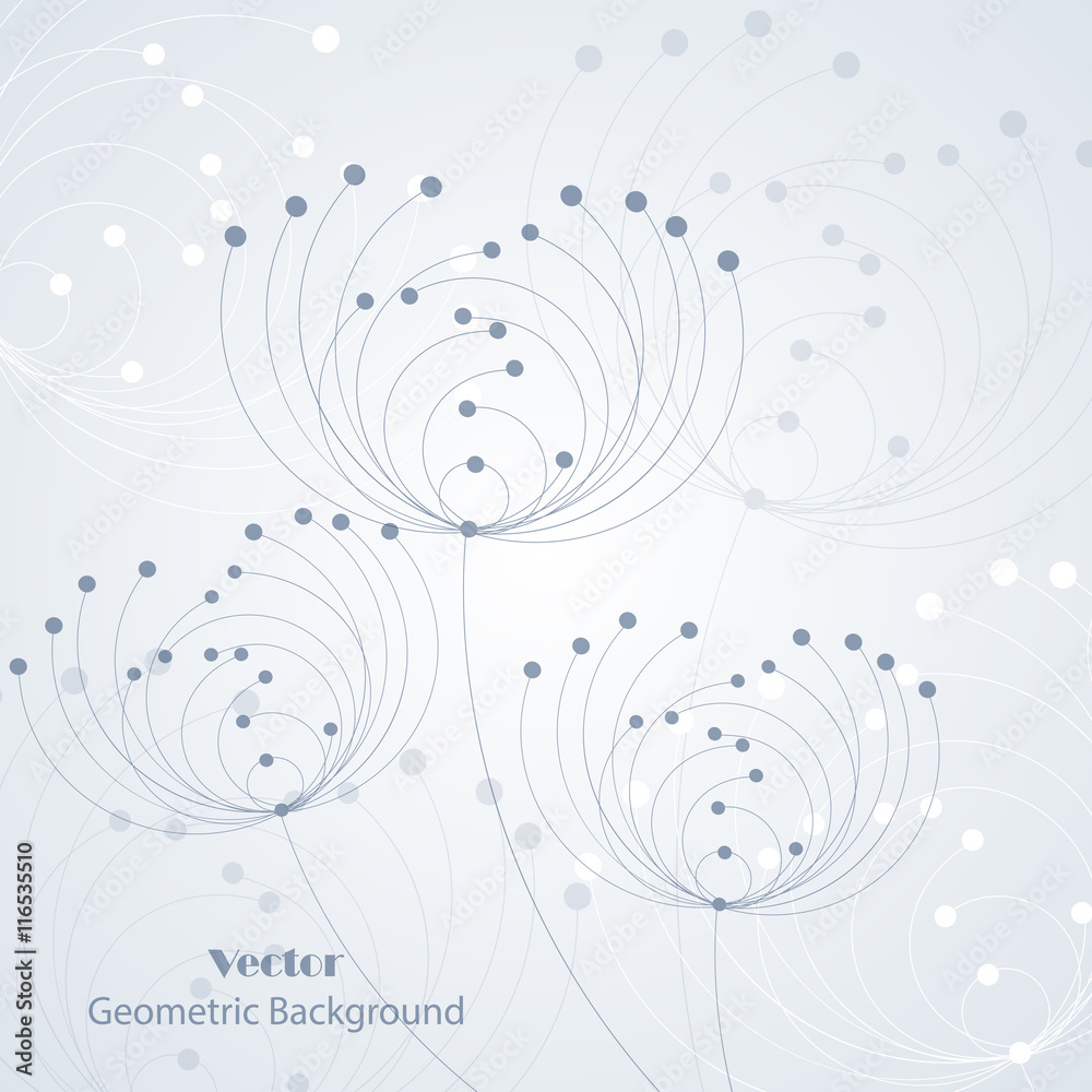 Geometric pattern with connected lines and dots. Geometric pattern with connected lines and dots.
