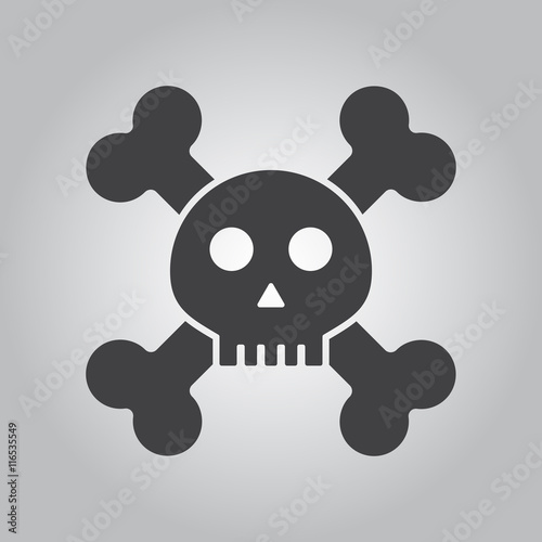 skull icon,vector illustration design