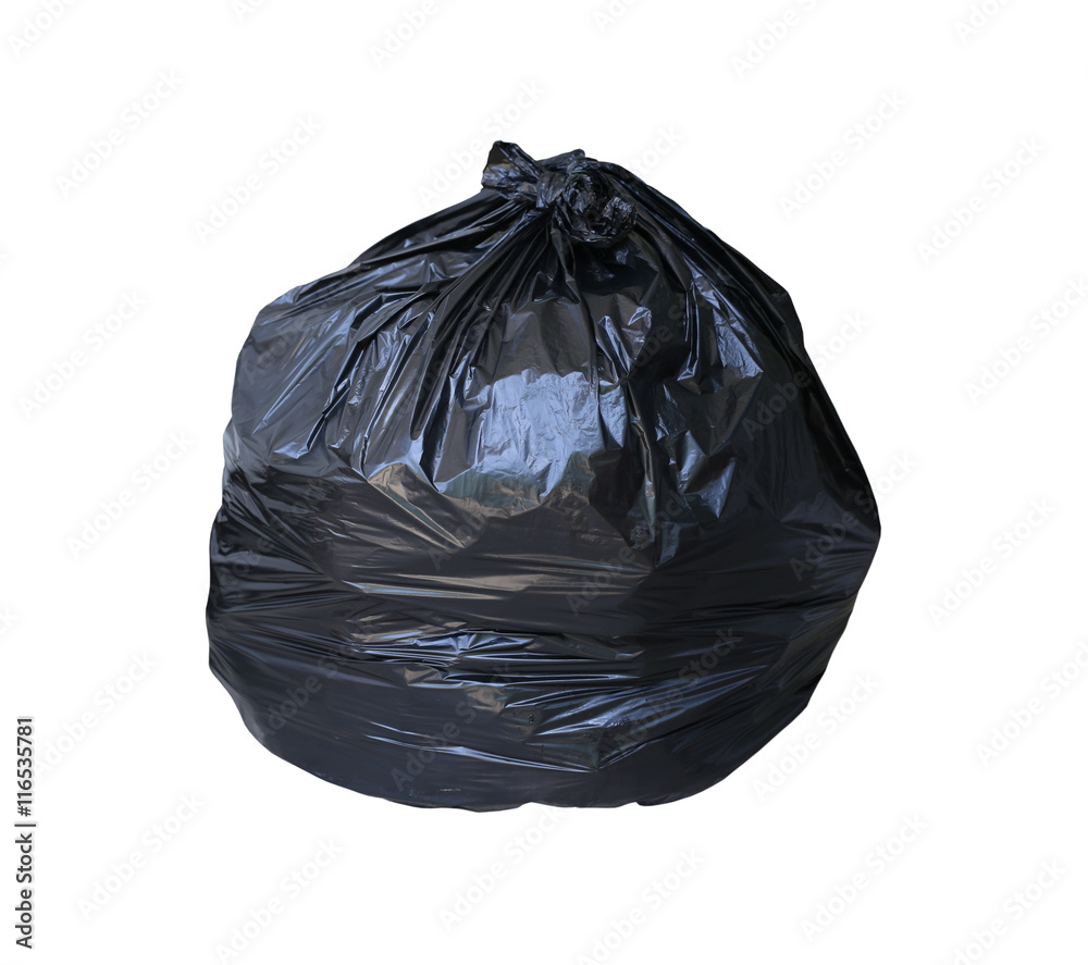 Garbage bag have waste inside isolated on white background. Garbage bag have waste inside isolated on white background.