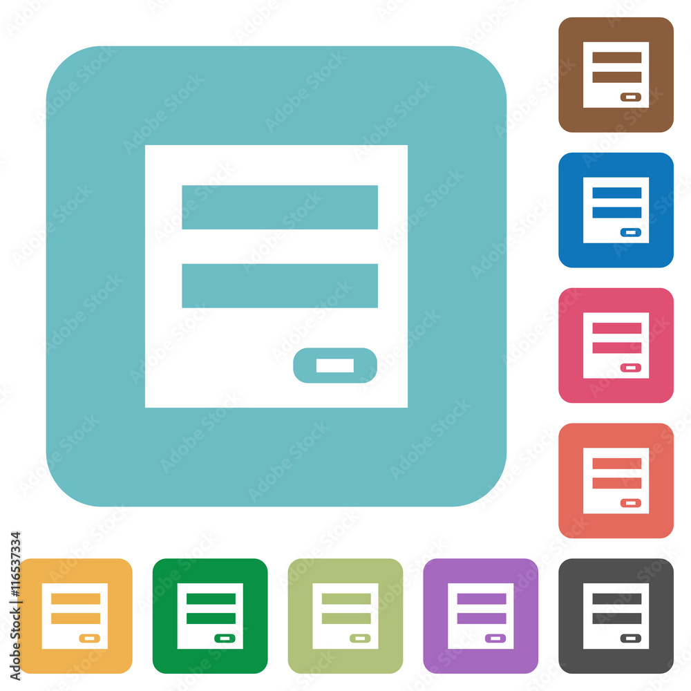 Flat login panel icons Flat login panel icons