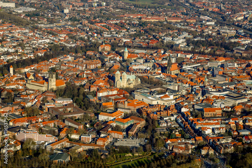 Übersicht Münster Innenstadt mit dem Dom zu Münster, Bistum,