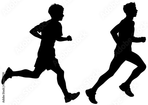 Sport man whit bike on white background