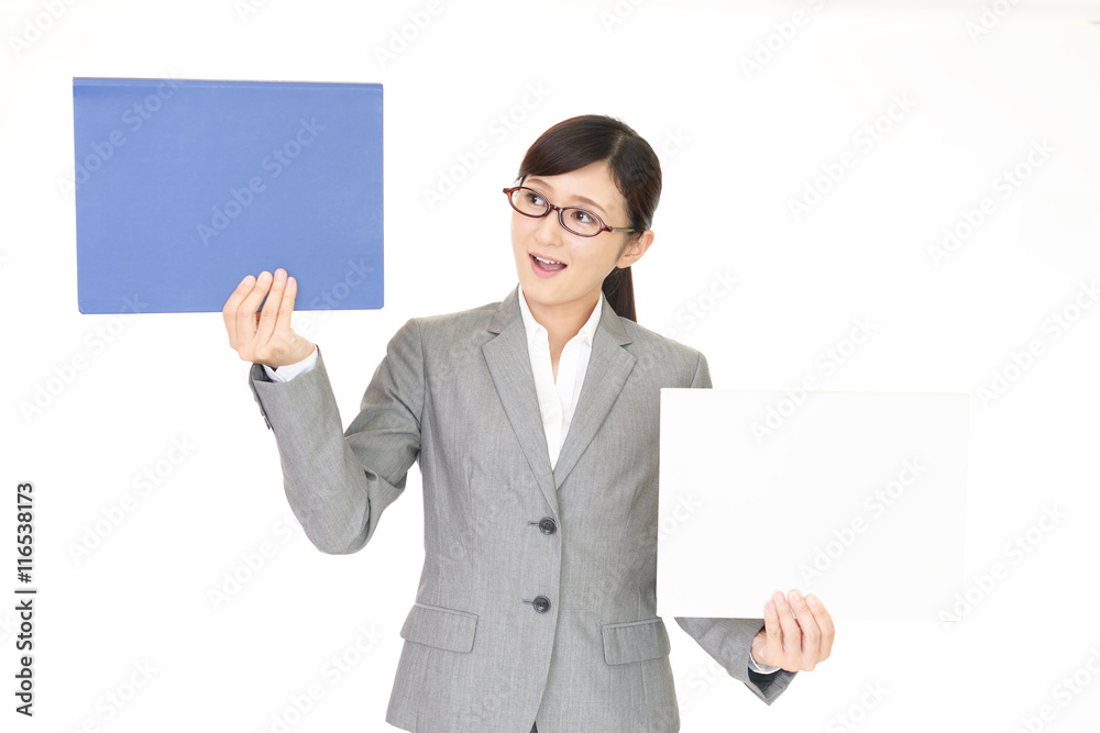 笑顔のビジネスウーマン