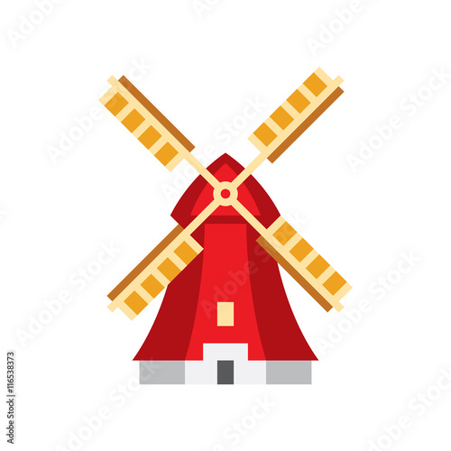Holandaise Windmill Simplified Icon