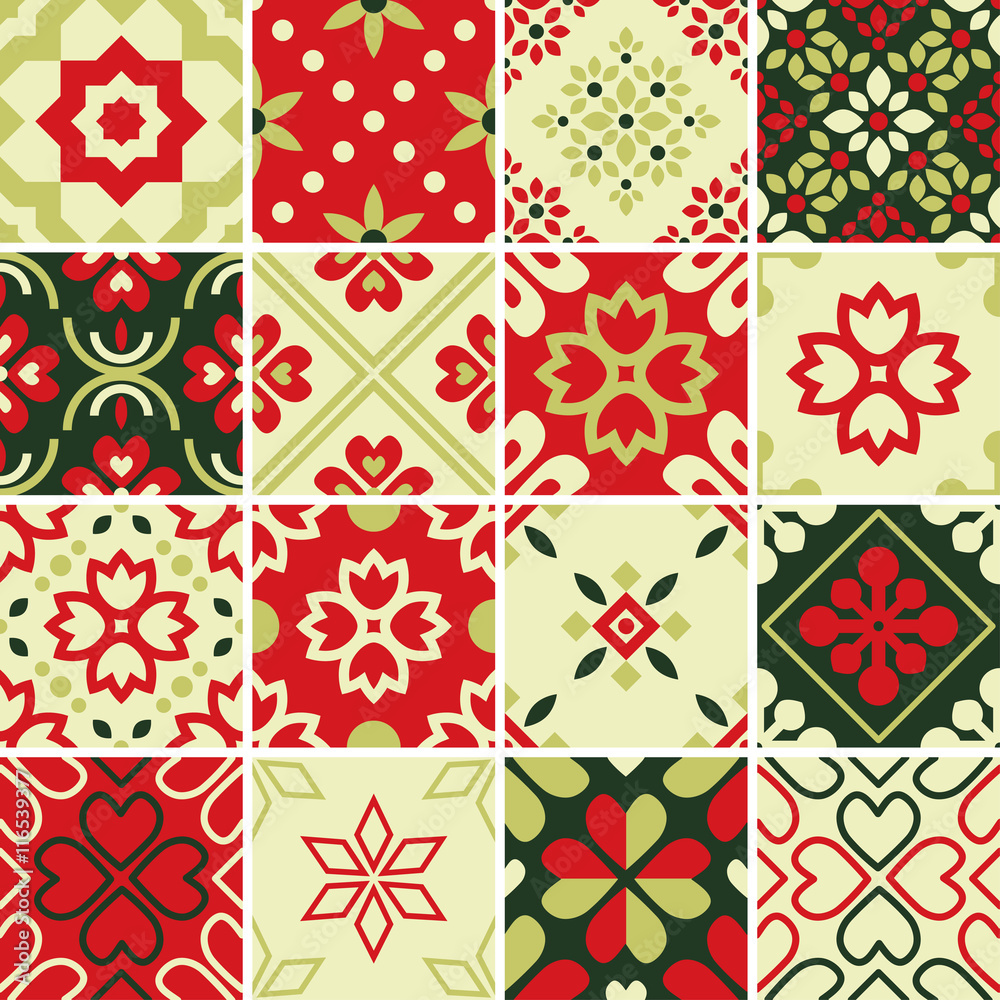 Seamless patterns set