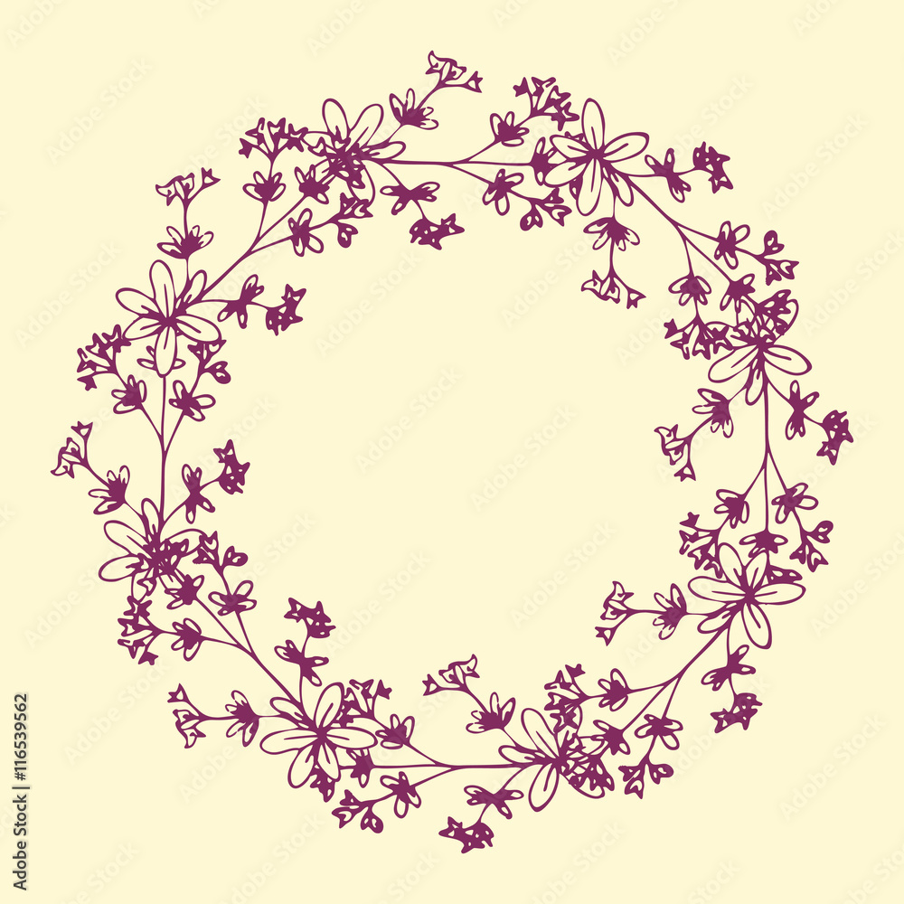 Decorative floral frame Decorative floral frame