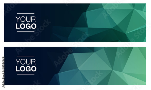 Horisontal polygonal banners