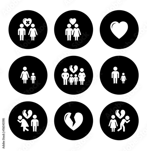 concept family help icons