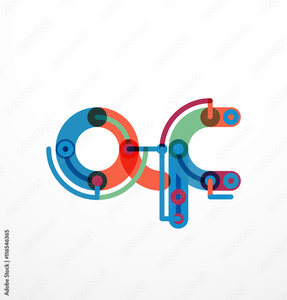 Colorful funny cartoon letter icon Colorful funny cartoon letter icon