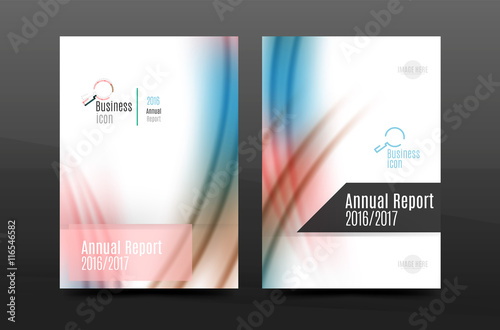 A4 size annual report business flyer cover