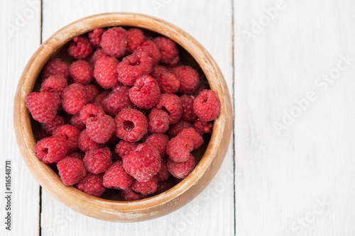 Fresh ripe raspberry