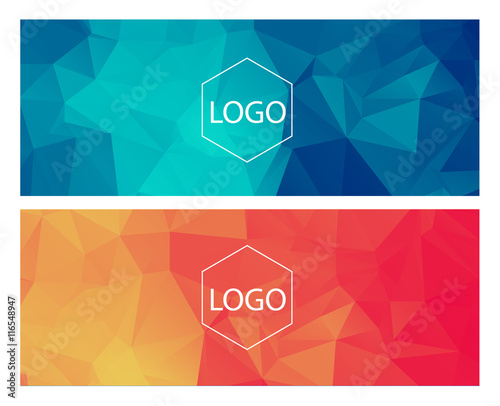 Horisontal polygonal banners