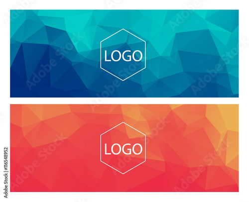 Horisontal polygonal banners