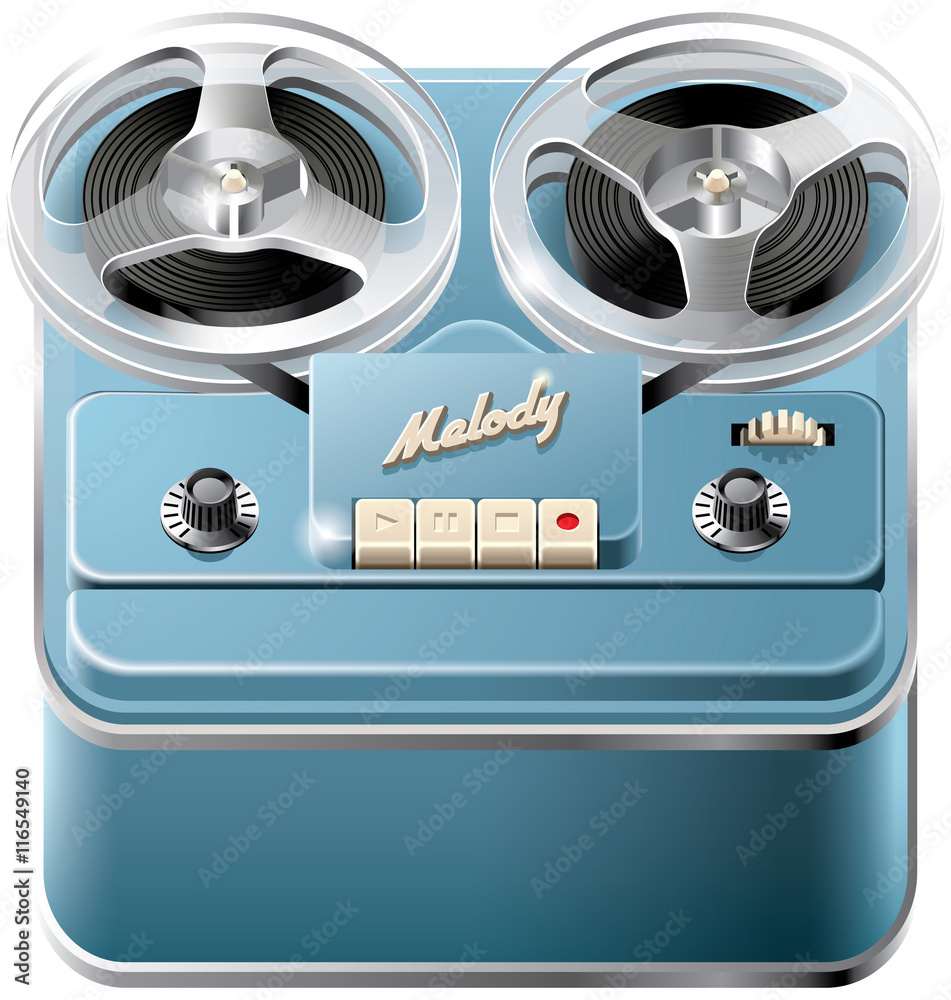 Reel-to-reel audio tape recorder icon