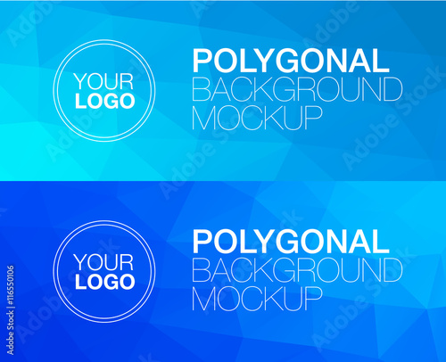 Horisontal polygonal banners