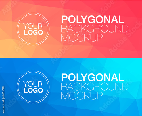 Horisontal polygonal banners