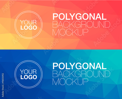 Horisontal polygonal banners