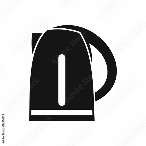 Electric kettle icon in simple style isolated vector illustration