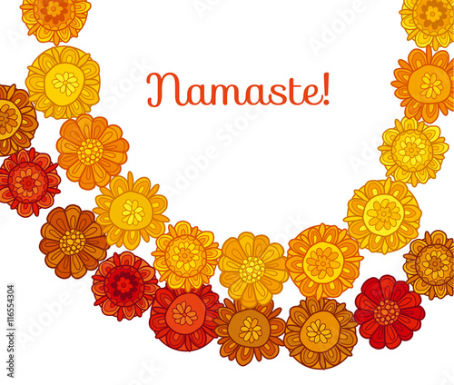 decorative stylized marigol...
