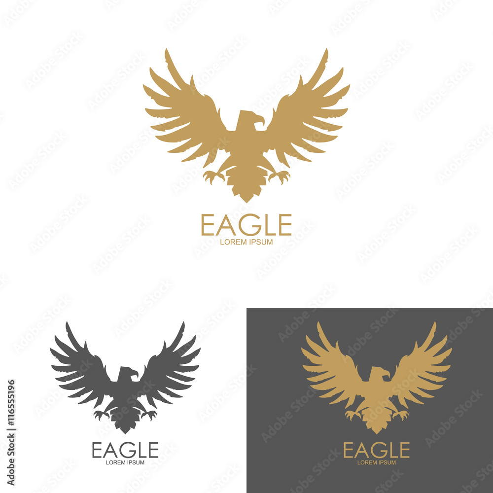 Obraz premium eagle mark isolated on white background.