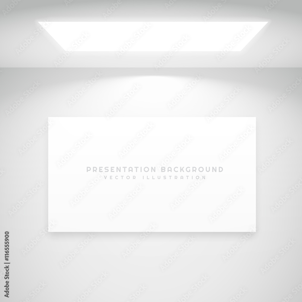 white presentation background