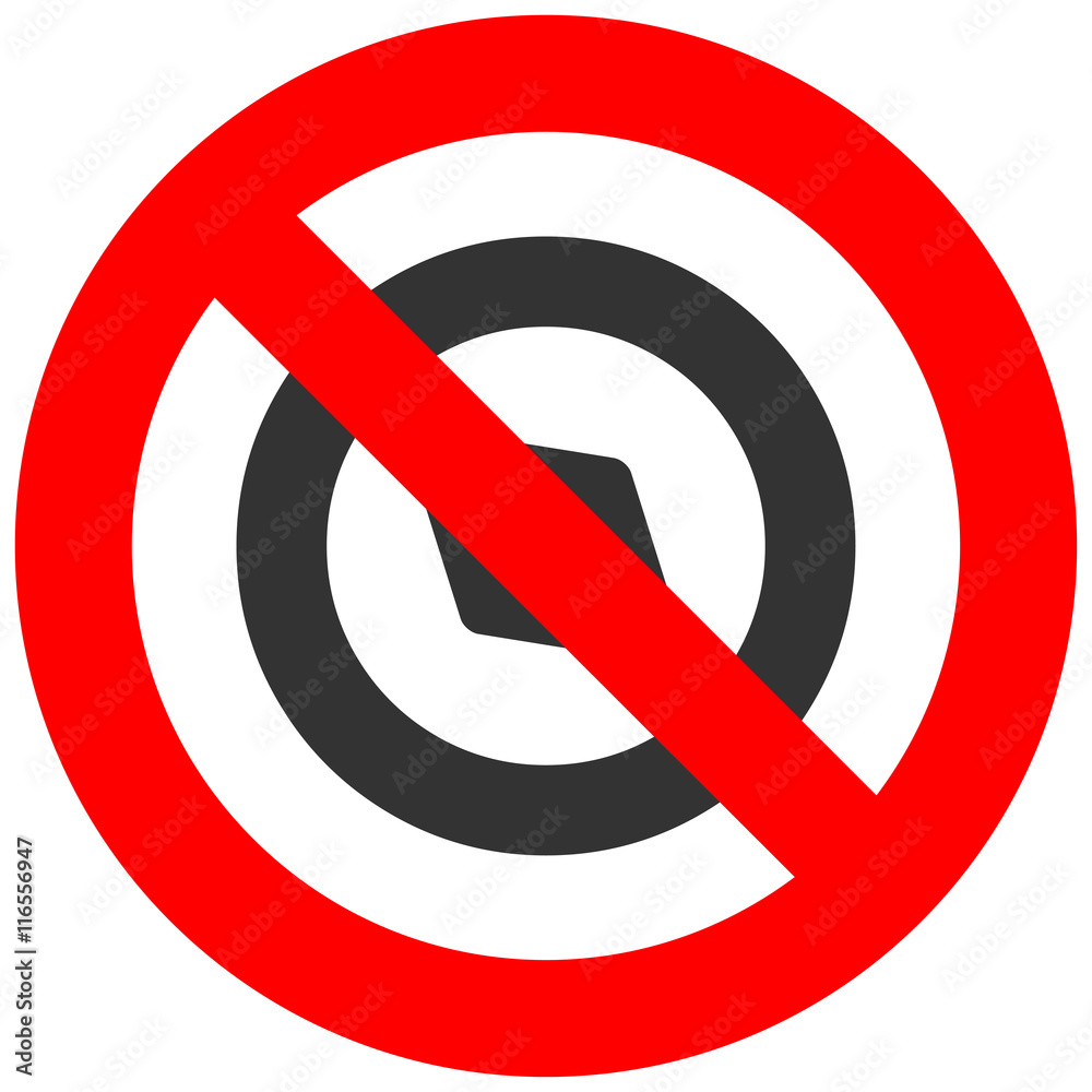 Forbidden sign with compass icon isolated on white background. Compass is prohibited vector illustration. Compass is not allowed image. Compassess are banned. Forbidden sign with compass icon isolated on white background. Compass is prohibited vector illustration. Compass is not allowed image. Compassess are banned.