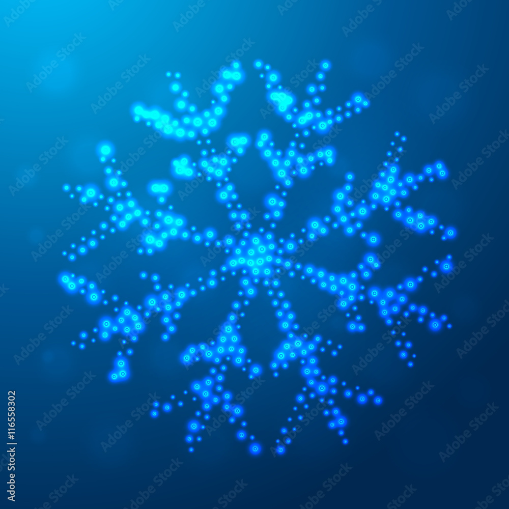 creative christmas snowflake design