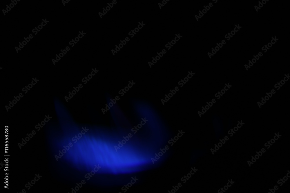 Abstract photography, black background with blue zone Abstract photography, black background with blue zone