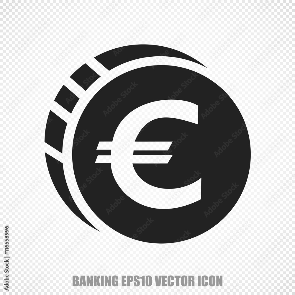 Currency vector Euro Coin icon. Modern flat design. Currency vector Euro Coin icon. Modern flat design.