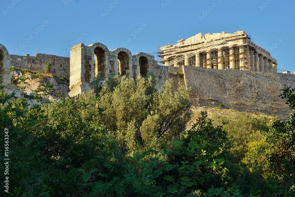 Fototapeta premium The ancient Acropolis in Athens, Greece