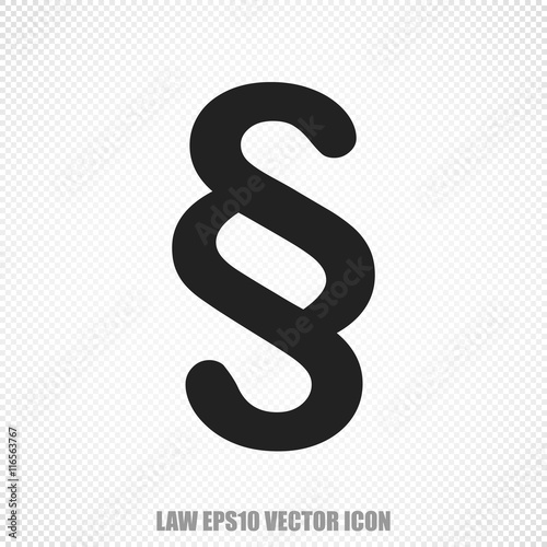 Law vector Paragraph icon. Modern flat design.