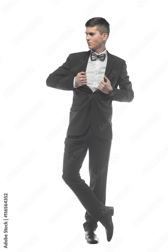 Portrait of a young businessman isolated on white background Portrait of a young businessman isolated on white background