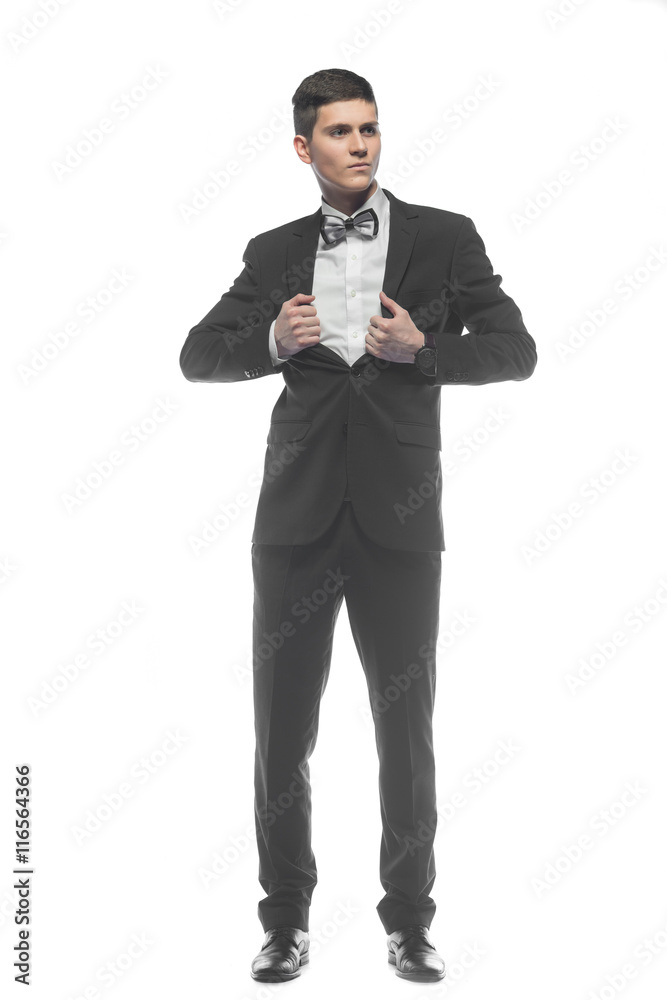 Portrait of a young businessman isolated on white background Portrait of a young businessman isolated on white background