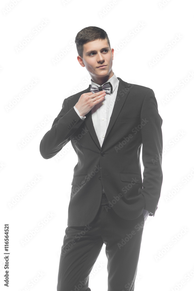 Portrait of a young businessman isolated on white background Portrait of a young businessman isolated on white background