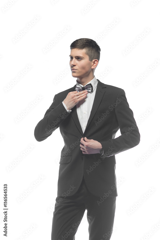 Portrait of a young businessman isolated on white background Portrait of a young businessman isolated on white background